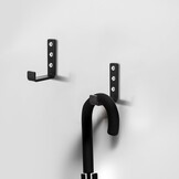 2x Zware Wandhaken J-vorm Zwart 70kg Capaciteit - Nu 25% Korting!
