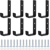 2x Zware Wandhaken J-vorm Zwart 70kg Capaciteit - Nu 25% Korting!