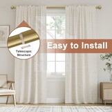 2x BellaHills Gordijnstang Goud 76-269cm - 29% Korting