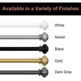 2x BellaHills Gordijnstang Goud 76-269cm - 29% Korting