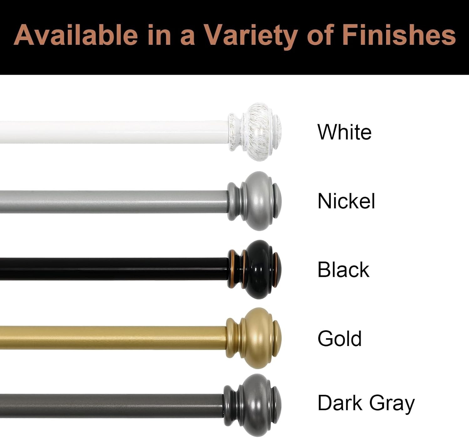 2x BellaHills Gordijnstang Goud 76-269cm - 29% Korting