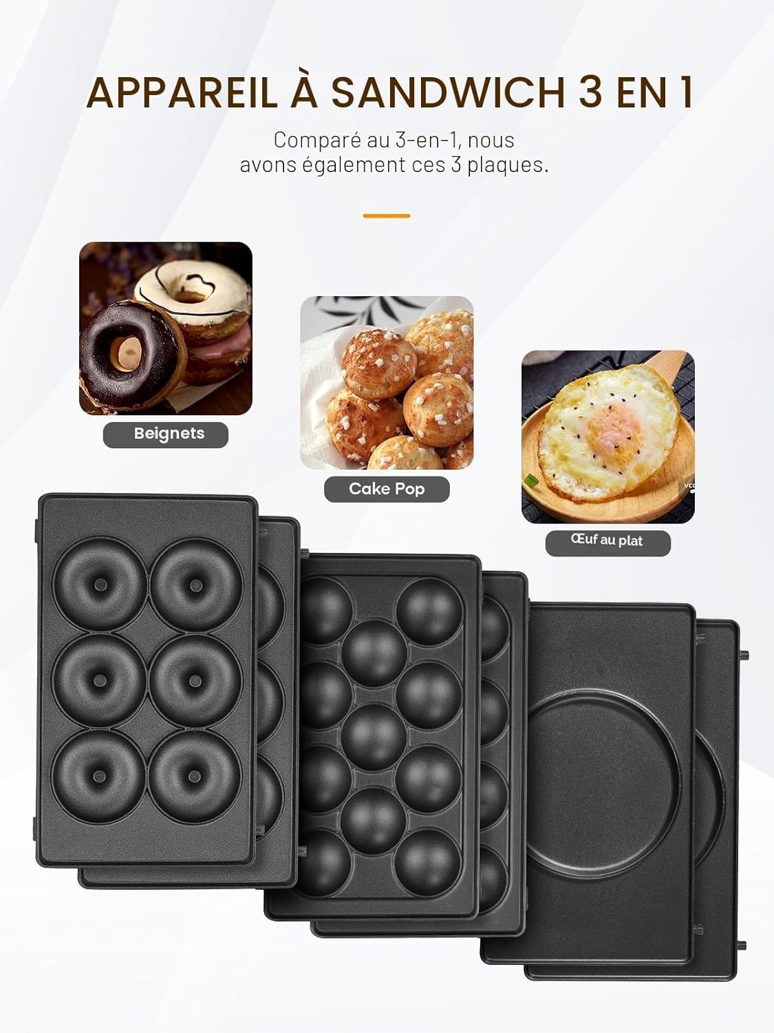 FOHERE Contactgrill 6-in-1 - 750W, 6 Platen - Zwart (34% Korting)