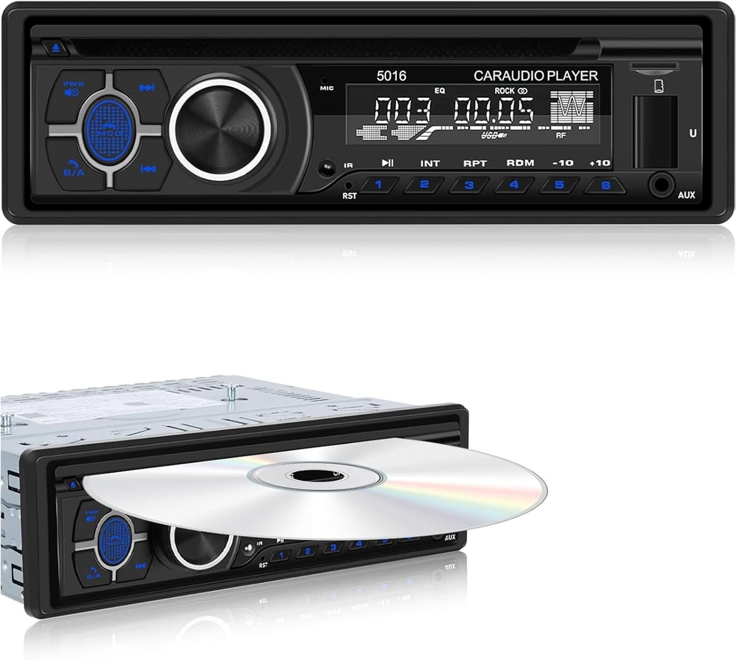 1Din Autoradio met CD, Bluetooth & 29% Korting