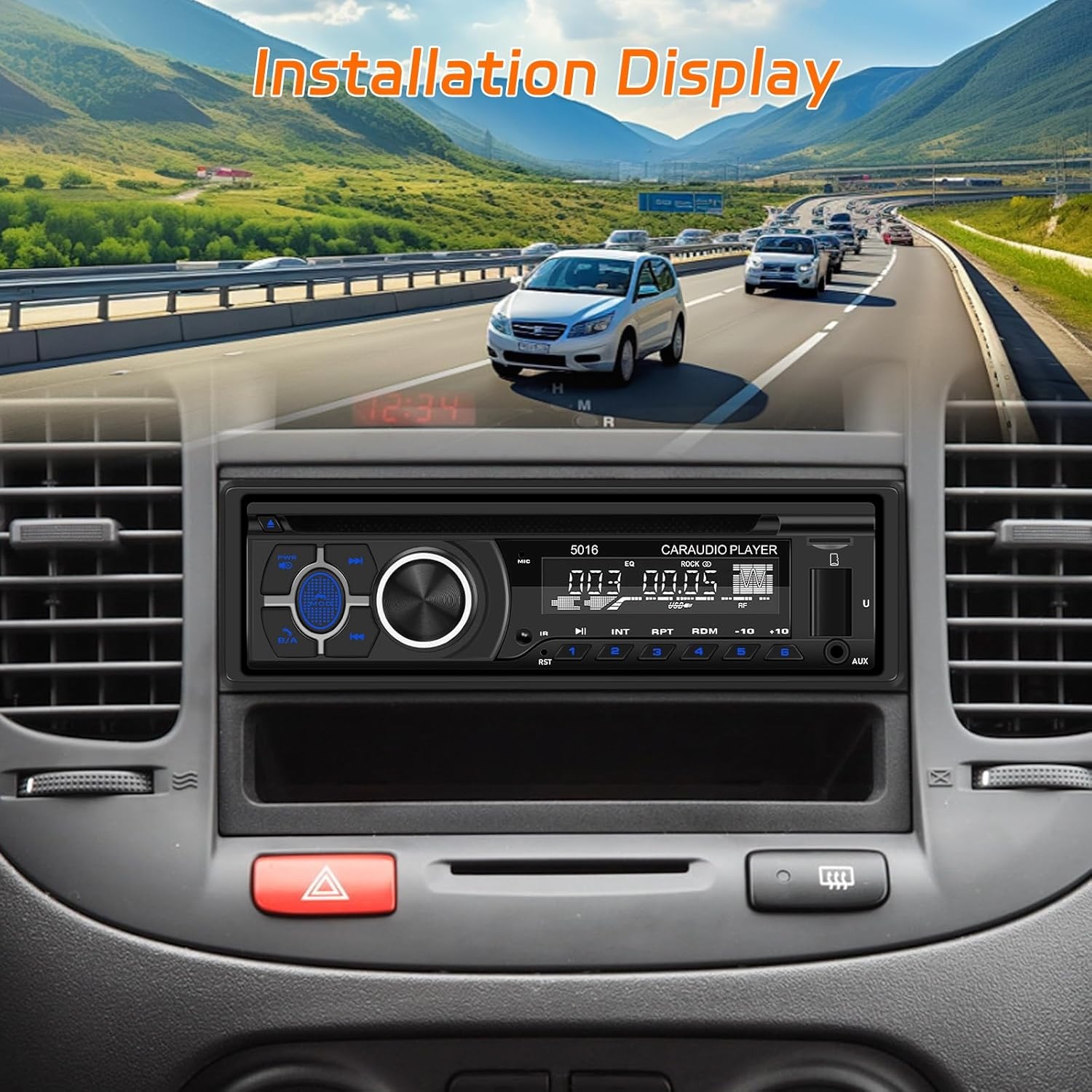 1Din Autoradio met CD, Bluetooth & 29% Korting