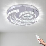 Moderne Kristallen Maan Plafondlamp LED Dimbare Zilver 40cm (34% Korting)