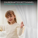 3-delige Bedhemel Set Wit - GOTS Biologisch Katoen - 34% Korting