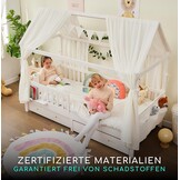 3-delige Bedhemel Set Wit - GOTS Biologisch Katoen - 34% Korting