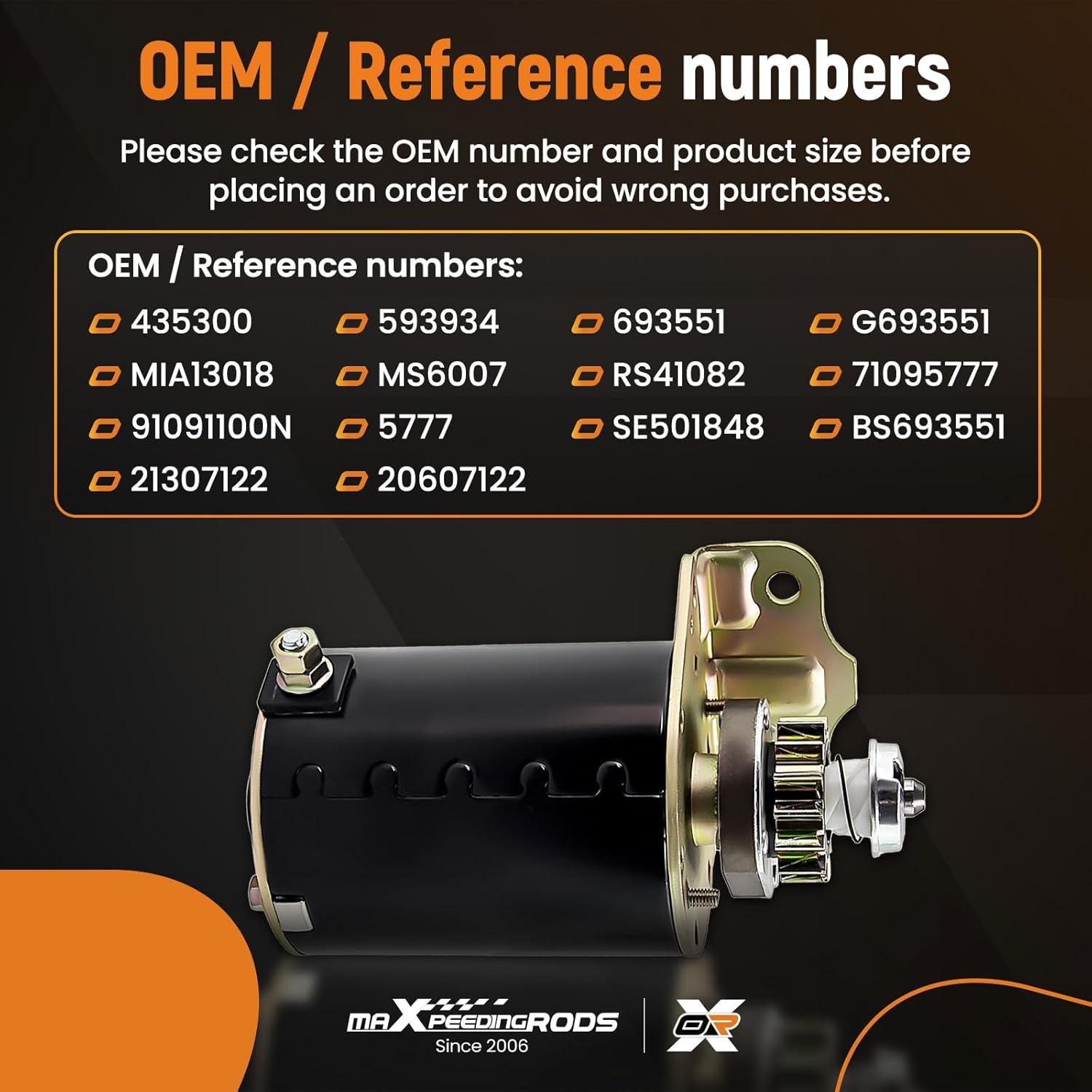 MaXpeedingrods Startmotor Grasmaaier - 12V, 0.8kW (34% korting)