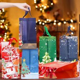 12x Grote Kerstcadeautassen - Herbruikbaar & Waterdicht met Handvat