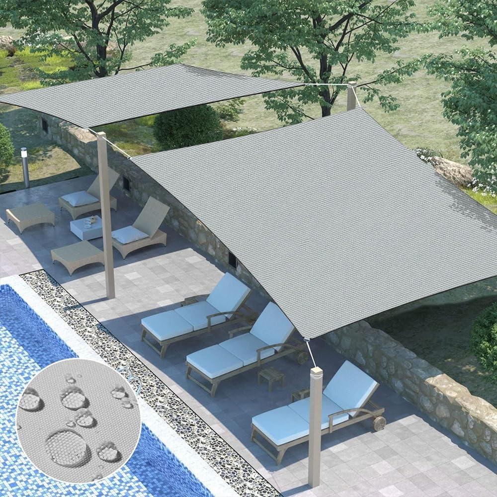 Waterdicht Zonnescherm Grijs 2x3m met UV-bescherming | 27% Korting