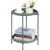 Grasgroene Ronde Bijzettafel Metaal - 33% Korting!