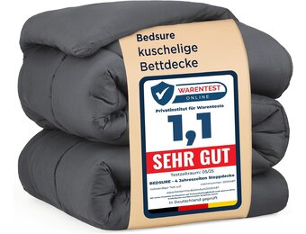 Bedsure Vier Seizoenen Dekbed 155x220cm Grijs - 33% Korting