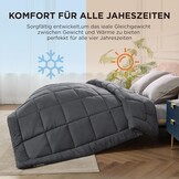 Bedsure Vier Seizoenen Dekbed 155x220cm Grijs - 33% Korting