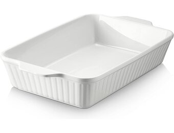 DOWAN Keramische Ovenschaal 22x33cm Wit - 29% Korting!