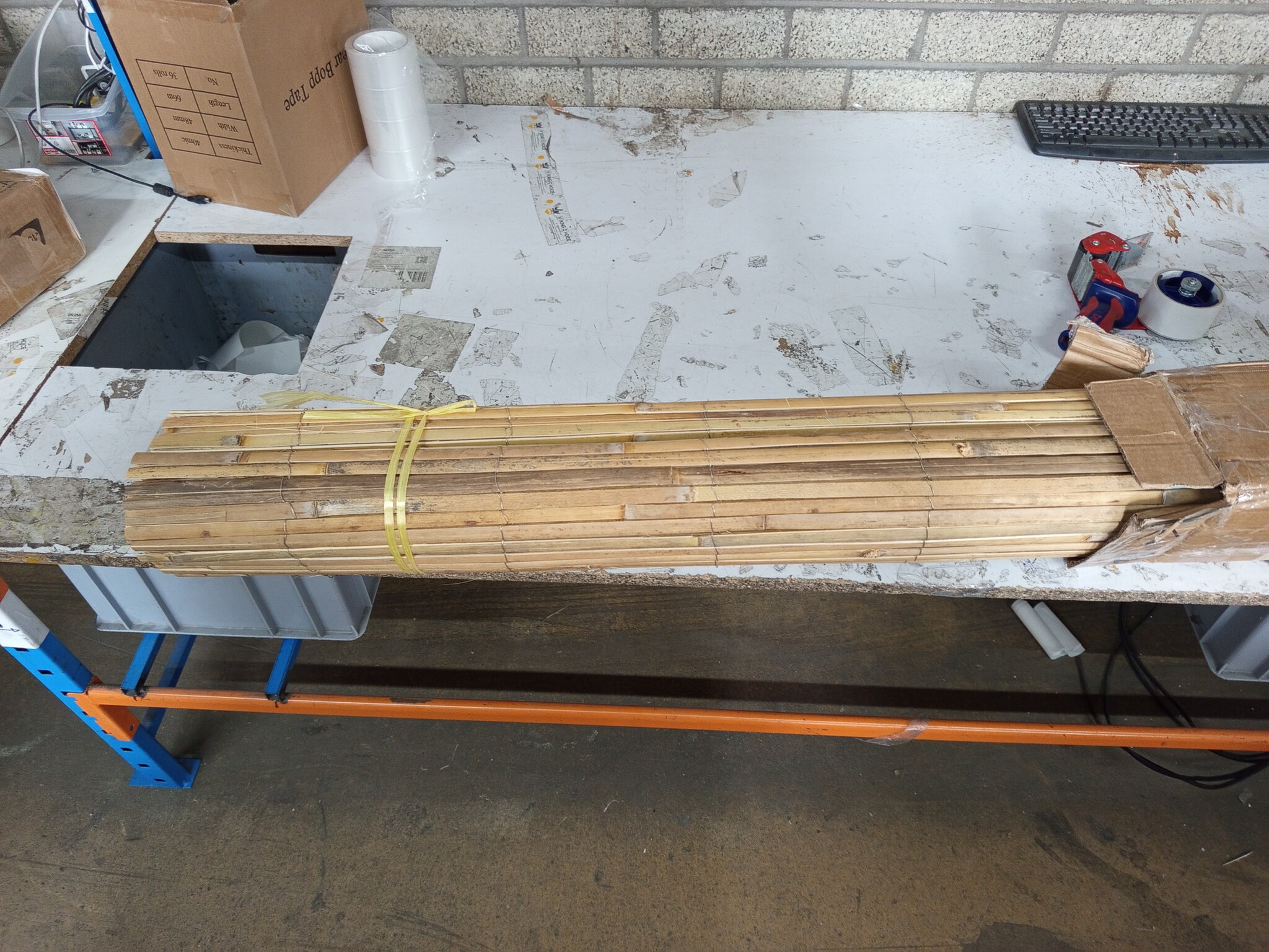 Bamboehek Bruin 400x125cm - Nu 53% Korting!