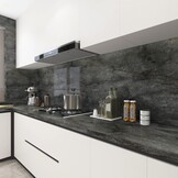 Zelfklevend Marmerlook Behang Donkergrijs Goud 80x9m