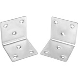 QWORK RVS Hoekverbinder Set (12 Stuks) - 48% Korting