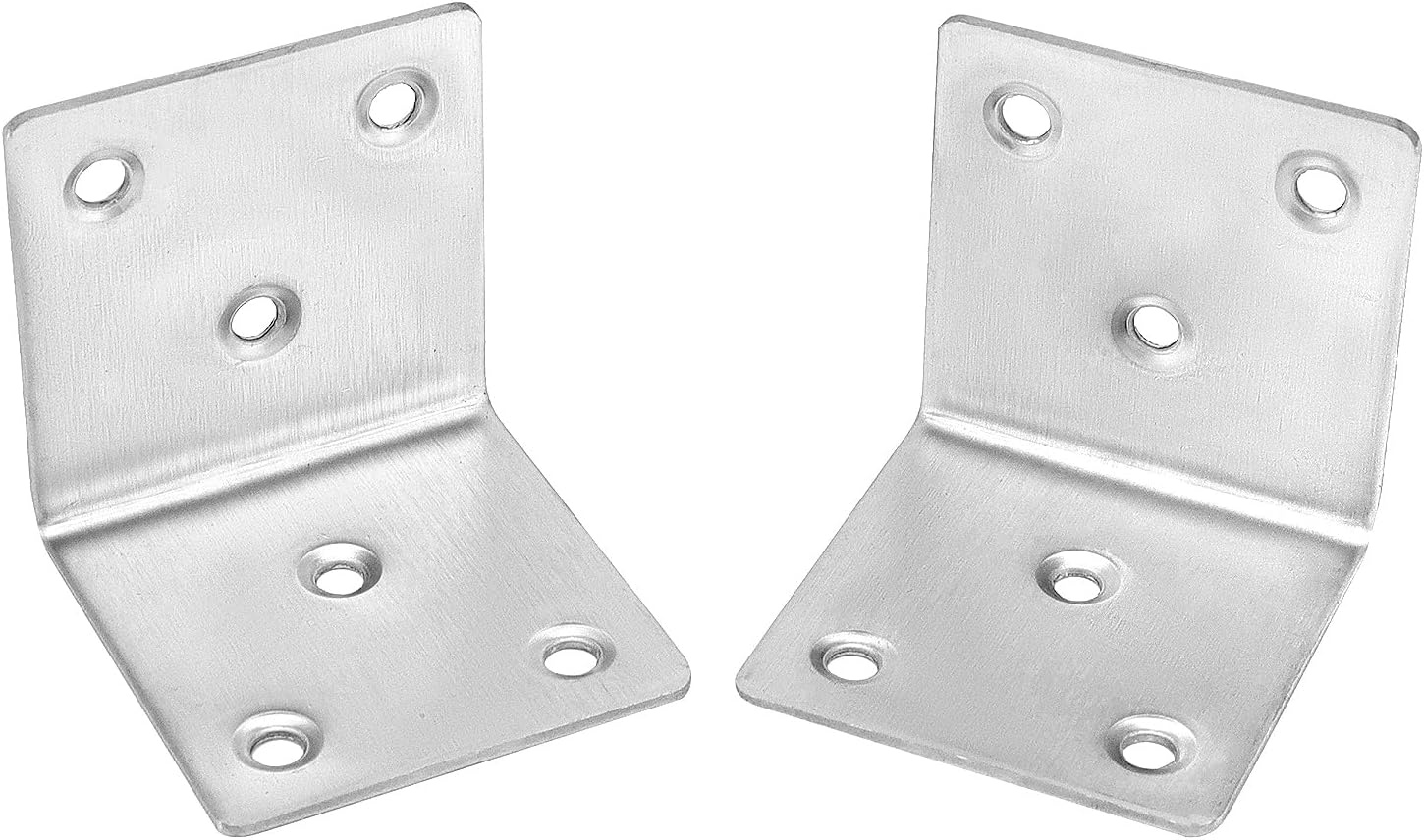 QWORK RVS Hoekverbinder Set (12 Stuks) - 48% Korting