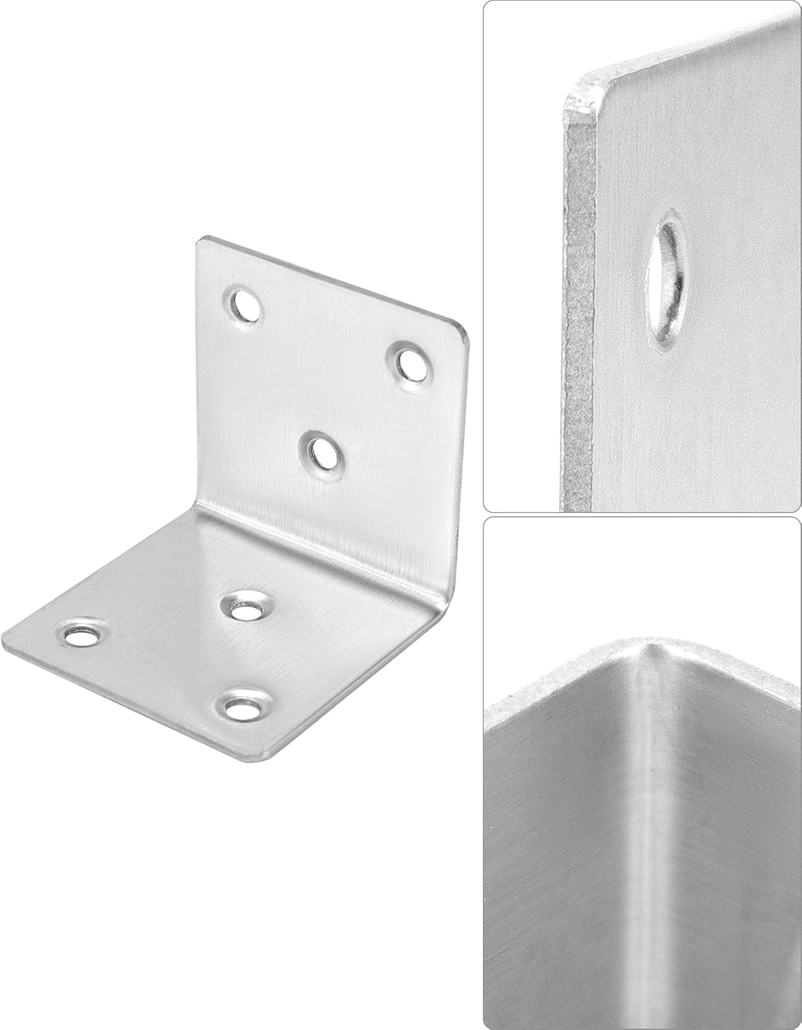 QWORK RVS Hoekverbinder Set (12 Stuks) - 48% Korting