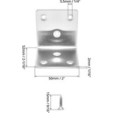 QWORK RVS Hoekverbinder Set (12 Stuks) - 48% Korting