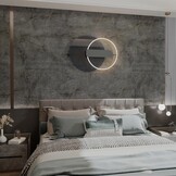 Zelfklevend Marmerlook Behang Donkergrijs Goud 80x9m