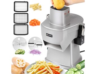 Elektrische Groentesnijder 4-in-1 RVS | 35% Korting