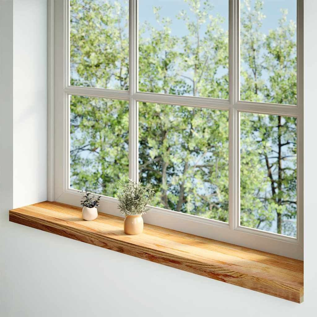 2x Massief Eikenhouten Vensterbanken 120cm - Lichtbruin (29% Korting)