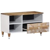 TV-meubel 80x33,5x46 cm massief mangohout - 53% Korting