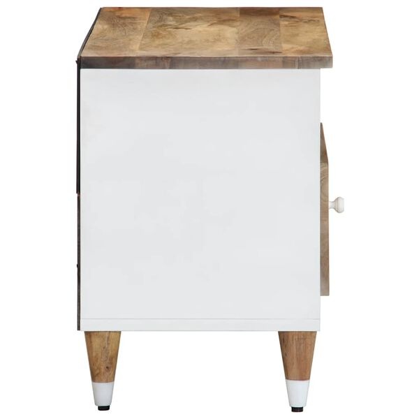 TV-meubel 80x33,5x46 cm massief mangohout - 53% Korting