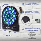 Professioneel Elektronisch Dartbord met LED Verlichting & 6 Darts - 34% Korting