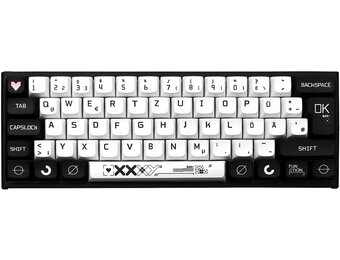 PBT Keycaps XDA Profiel Zwart Wit - 33% Korting!