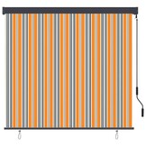 vidaXL Rolgordijn Gestreept Geel/Blauw - 180x250 cm - Stof met 34% Korting