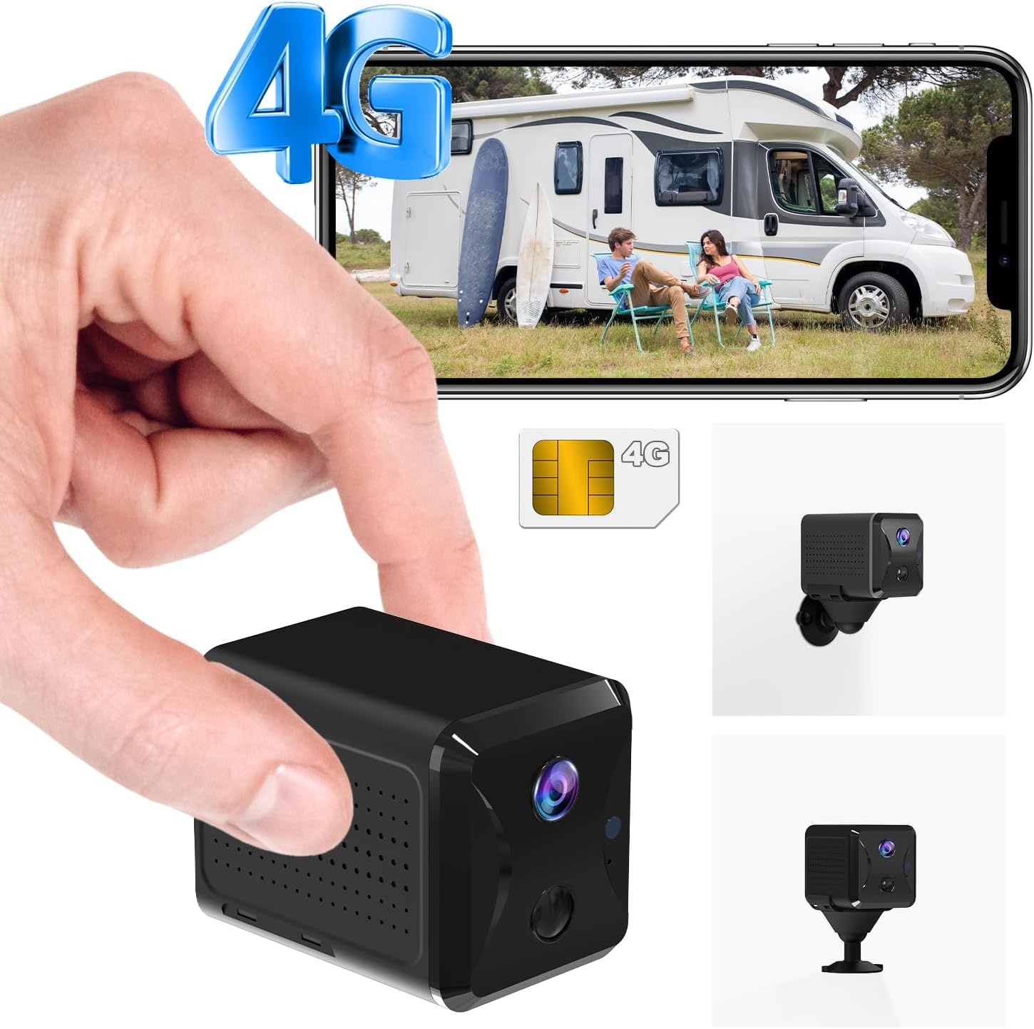Draagbare 4G Bewakingscamera - 10m Nachtzicht, 5200mAh Accu (34% Korting)