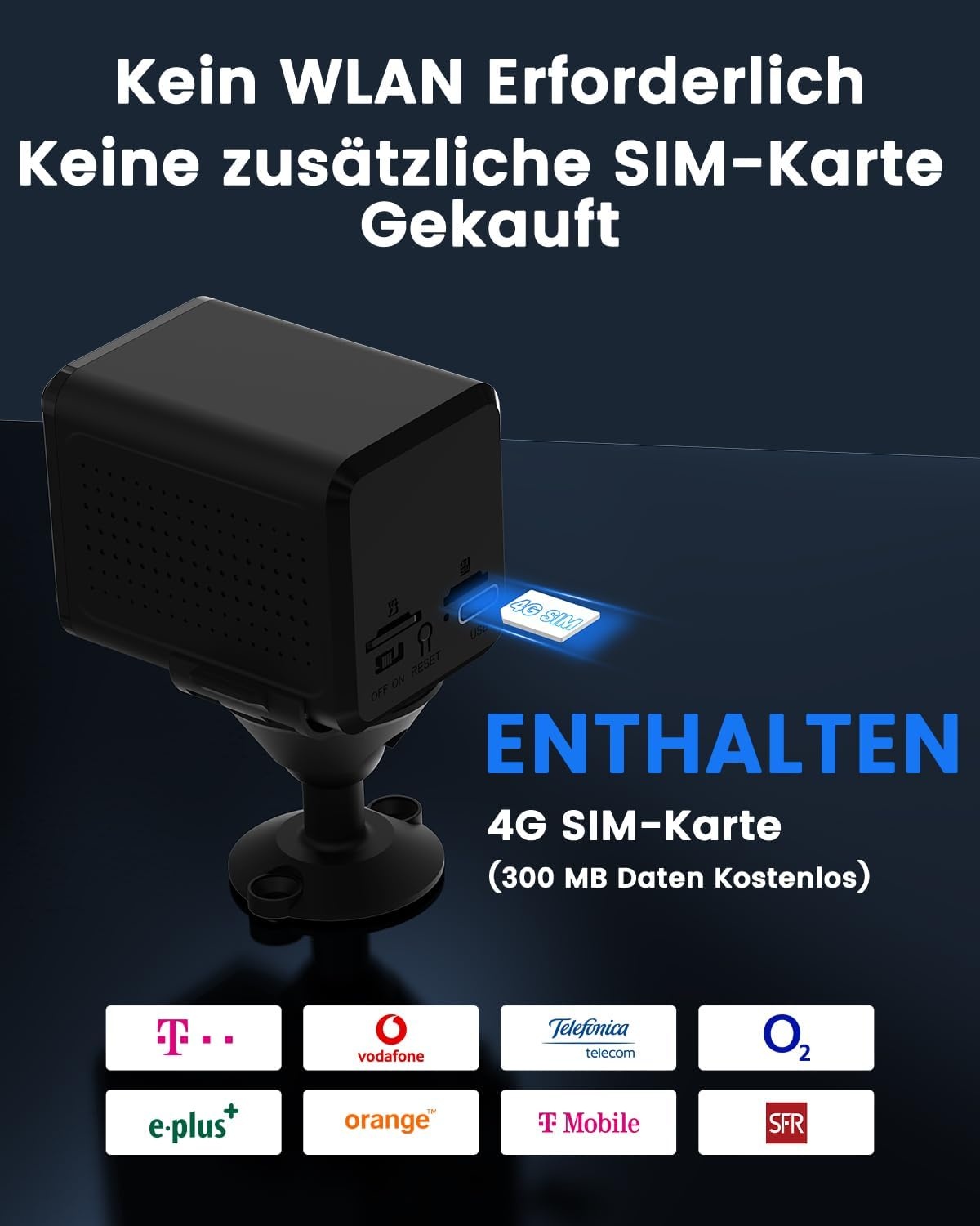 Draagbare 4G Bewakingscamera - 10m Nachtzicht, 5200mAh Accu (34% Korting)