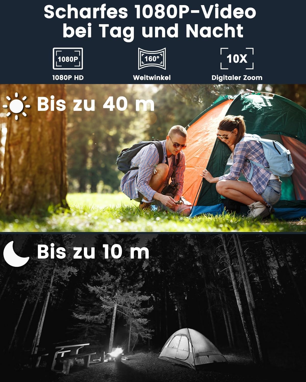 Draagbare 4G Bewakingscamera - 10m Nachtzicht, 5200mAh Accu (34% Korting)