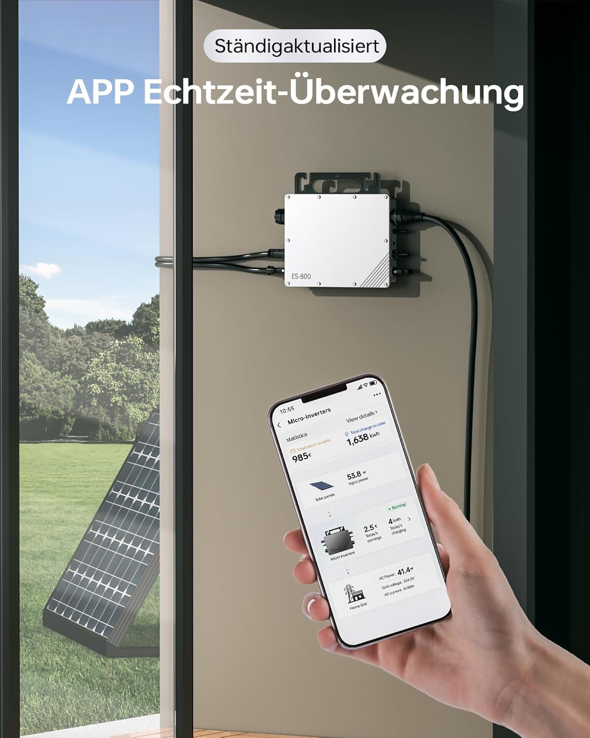 Micro Omvormer 800W Netgekoppeld - IP67, WiFi, 34% Korting