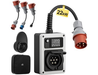 Mobiele Wallbox EV Lader 22kW Type 2 | 60% Korting