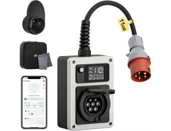 Mobiele EV Wallbox 11kW - CEE 16A Plug, Type 2 | 60% Korting