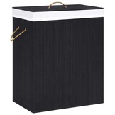 Bamboe Wasmand 83L Zwart - 56% Korting