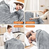 Elektrische Deken Grijs Fleece 180x150cm - 34% Korting