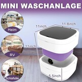 Opvouwbare Mini Wasmachine 11L Paars - 29% Korting