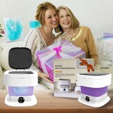 Opvouwbare Mini Wasmachine 11L Paars - 29% Korting
