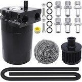 Universele Oil Catch Tank 350ml Aluminium Zwart - Bespaar 28%