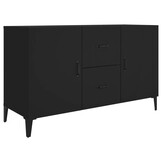 Zwart Houten Dressoir 100x36x60 cm - Met 59% Korting