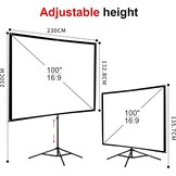 Projectiescherm met Statief 100" 4K HD - 54% Korting!