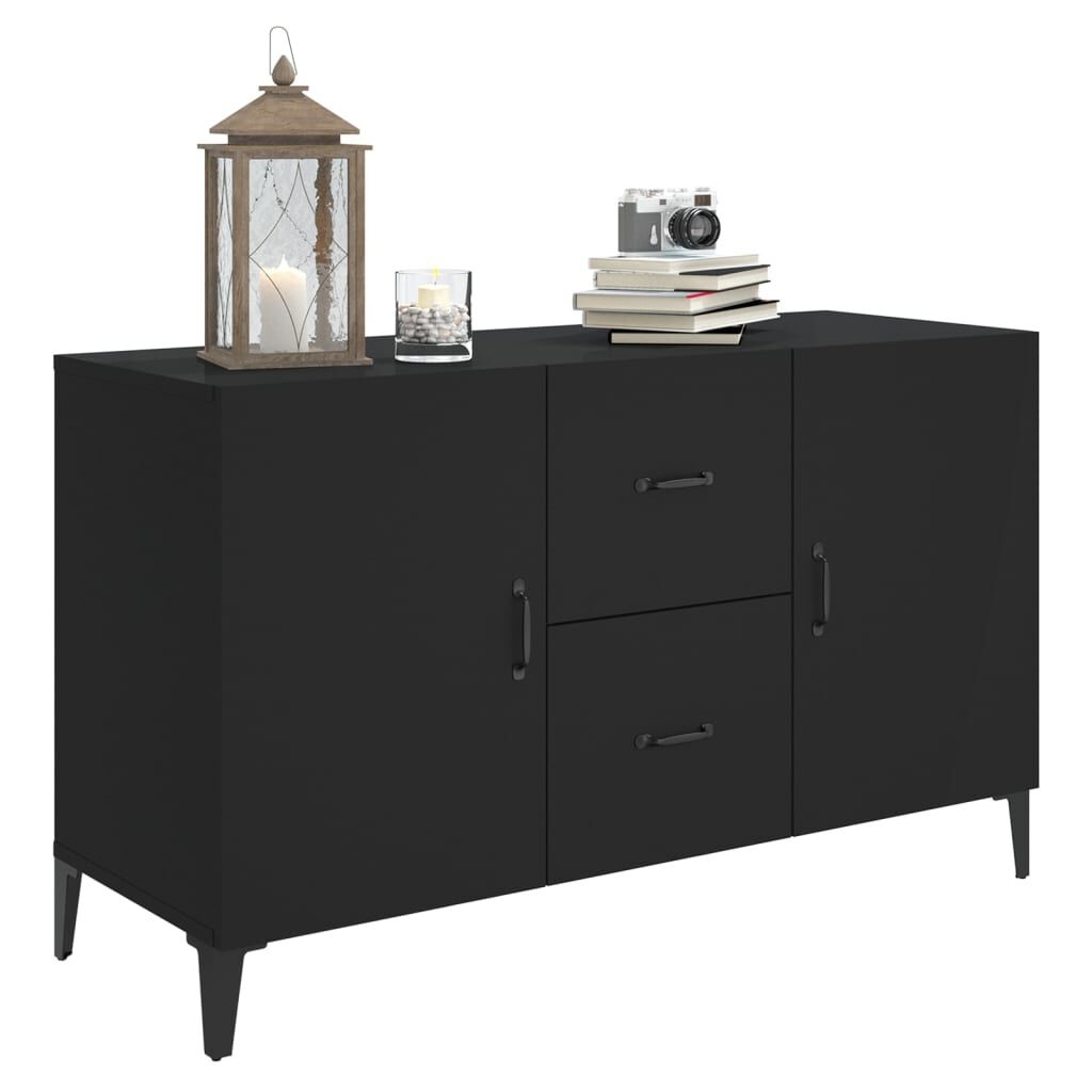 Zwart Houten Dressoir 100x36x60 cm - Met 59% Korting