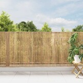 VidaXL Bamboehek Bruin 400x125 cm - 53% Korting