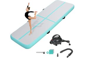 Opblaasbare Tumblingmat 4m x 1m | PVC Fitness Yoga Turnen | 35% Korting
