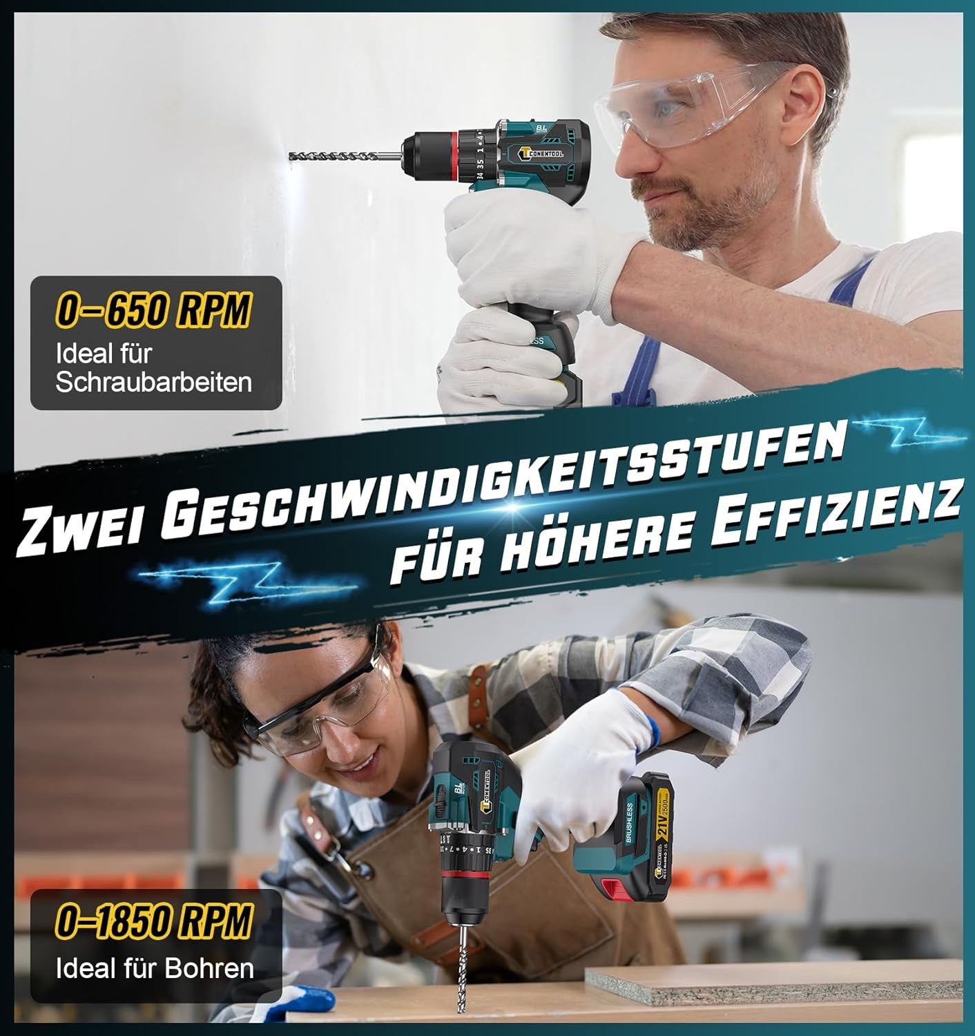 Conentool 21V Accuboorschroevendraaier | 34% Korting