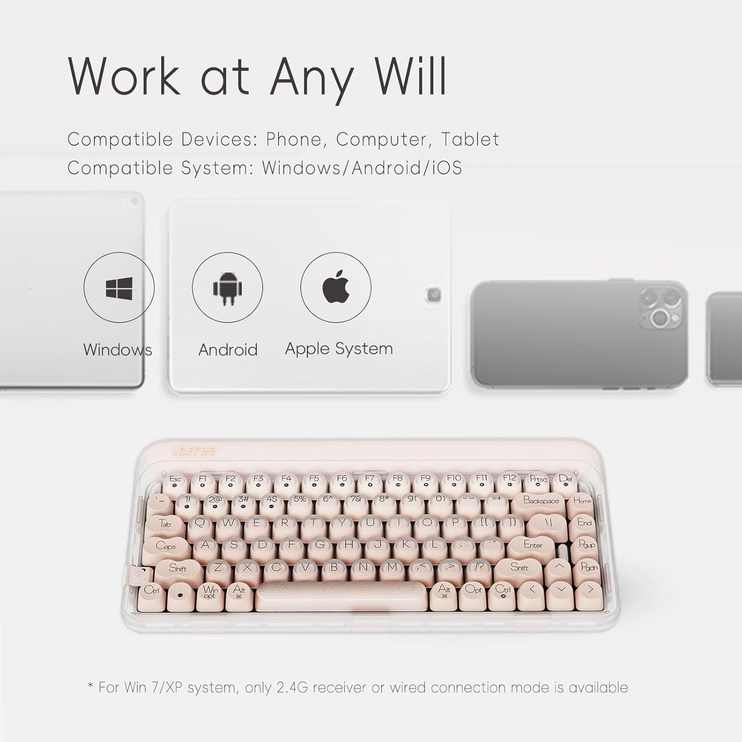 Mechanisch Toetsenbord 75% Hot-swappable Roze - 35% Korting!
